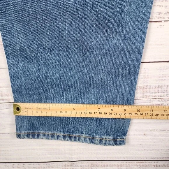 Levis 550 Jeans Mens 44x36 Blue Relaxed Fit Tapered Leg Big & Tall Medium Wash - Picture 5 of 9